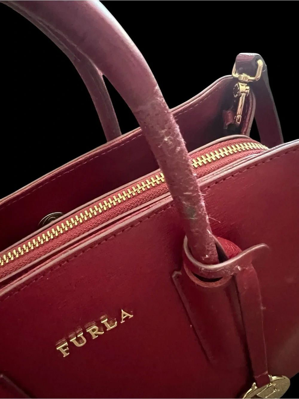 FURLA Two-way Leather Handbag
